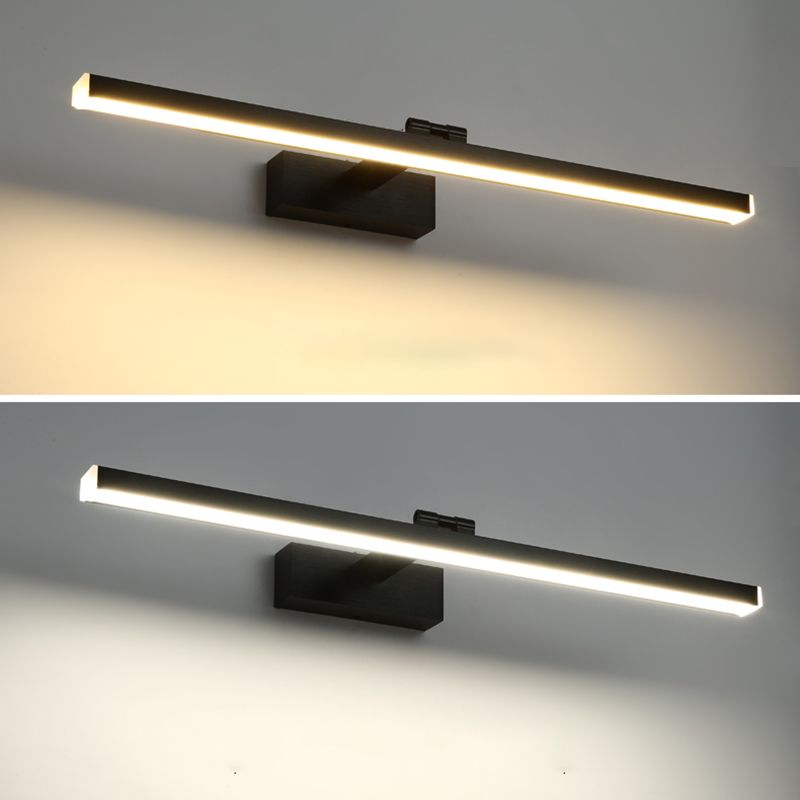 Lineare Schattenschwung Armwand Beleuchtung moderner Metall 1 hellleuchte Lampe in Schwarz