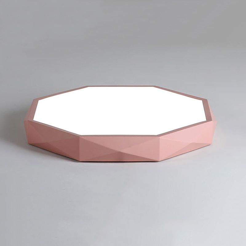 Nordic Flush Mount Ceiling Light Modern Minimalist Living Room Study Personality LED Ultra-thin Macaron Style Lamps