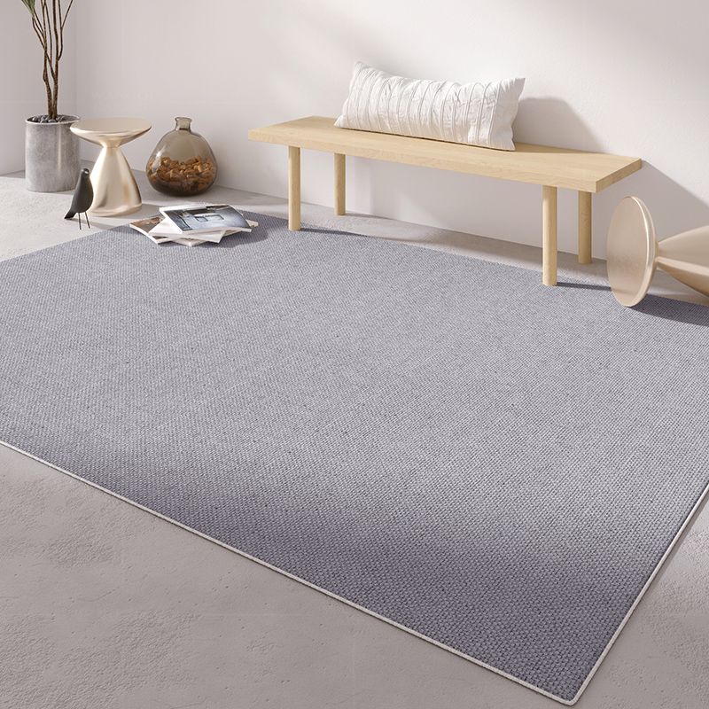 Modern Living Room Area Carpet Solid Color Polyester Area Rug Anti-Slip Easy Care Area Rug