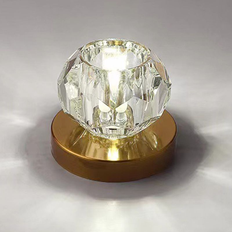 Plafond géométrique moderne affleurant le plafond en cristal de lumières affleurantes