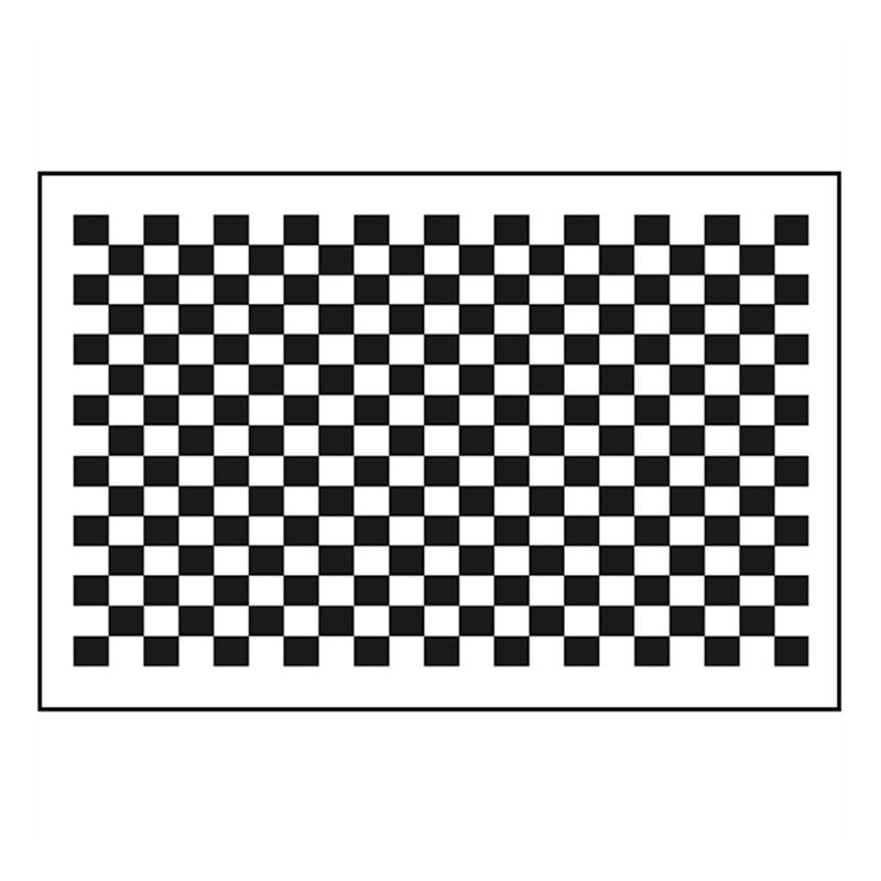 Black Gridding Rug Polyester Modern Rug Stain Resistant Rug for Home Decor