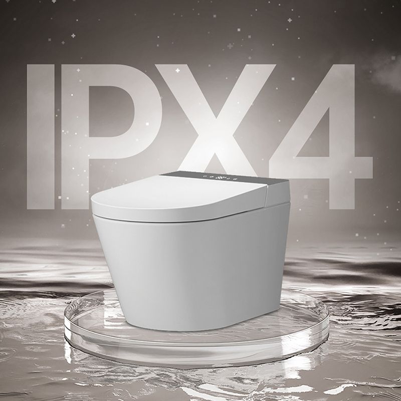 Modern Wall Hung Toilet Bowl Polished Finish Toilet with Heated Seat