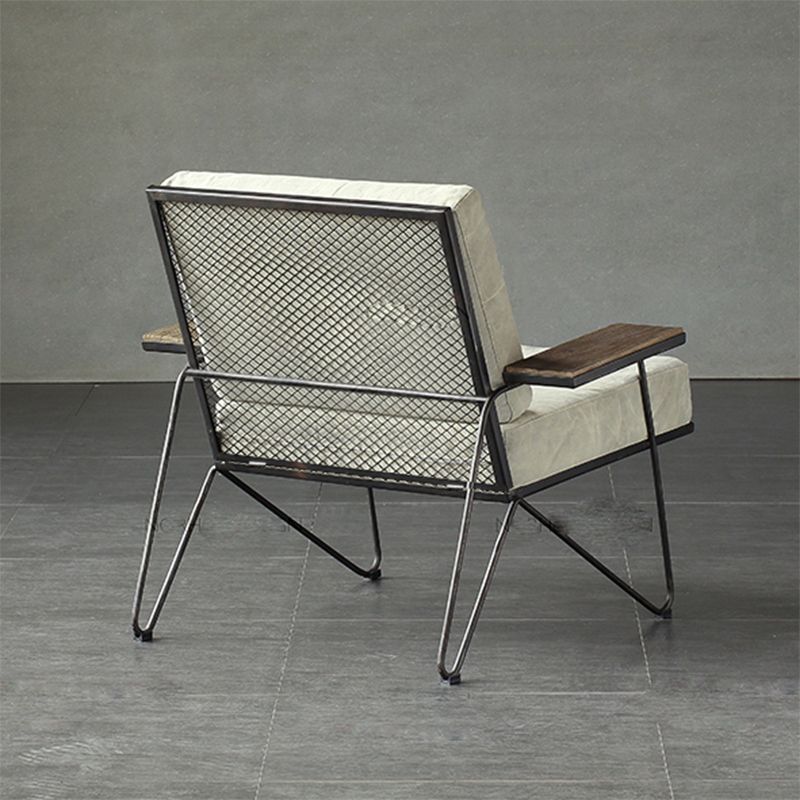 Nordic Arms Included Square Arms Cushion Back Accent Armchair