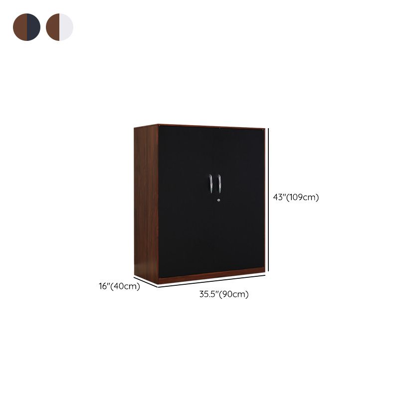 Industrial File Cabinet Adjustable Storage Shelves Wood Fireproof Cabinet