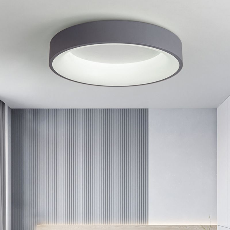 Luminaire de plafond encastré à LED de simplicité d'éclairage de plafond de cercle en métal