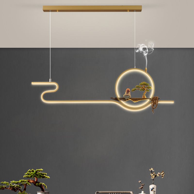 Iluminación moderna de la isla de la isla de la isla accesorios de iluminación colgante