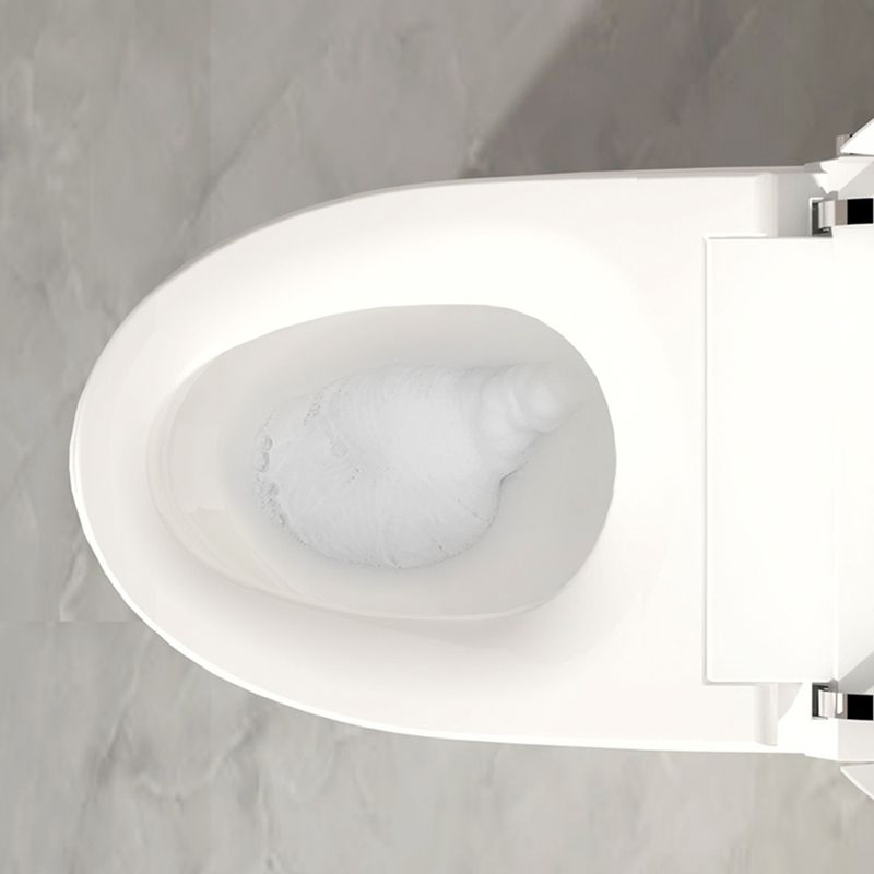 Minimalistic White Temperature Control Bidet Elongated Toilet Seat Bidet with Heated Seat
