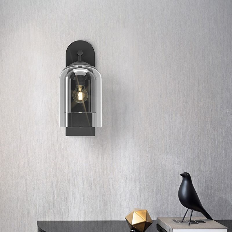 Schattierte Leuchten Wandleuchte nordisch minimalistische Glas 1 leichte Leuchten für das Wohnzimmer