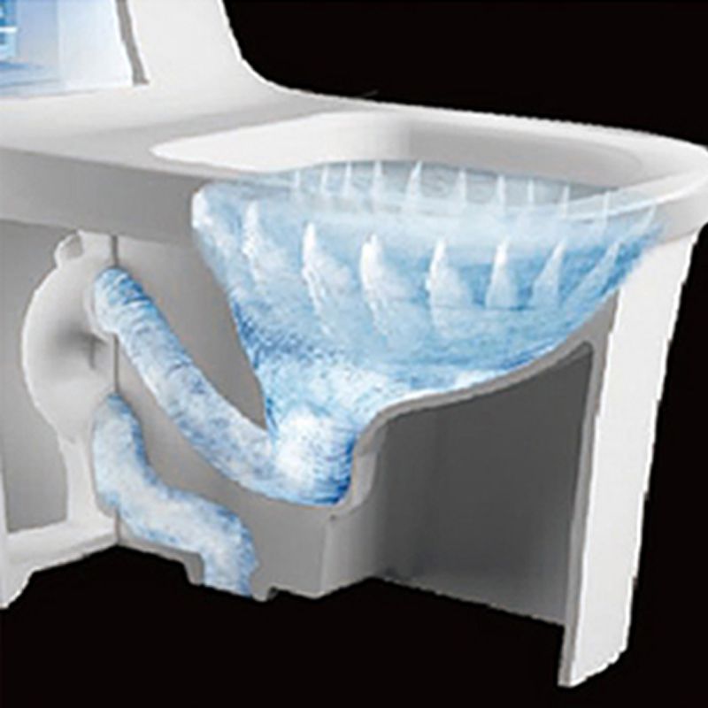 Traditional Flush Toilet Floor Mounted One-Piece Toilet Porcelain Urine Toilet