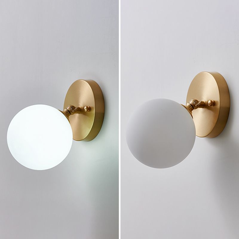 1-Light Sconce Light Fixture Modern Style Metal Wall Lighting for Bedroom