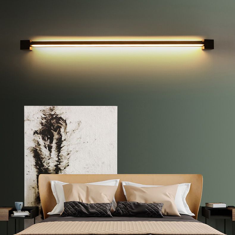 Modern 1-Light LED Wall Sconce Metal Linear Wall Mounted Light for Bathroom