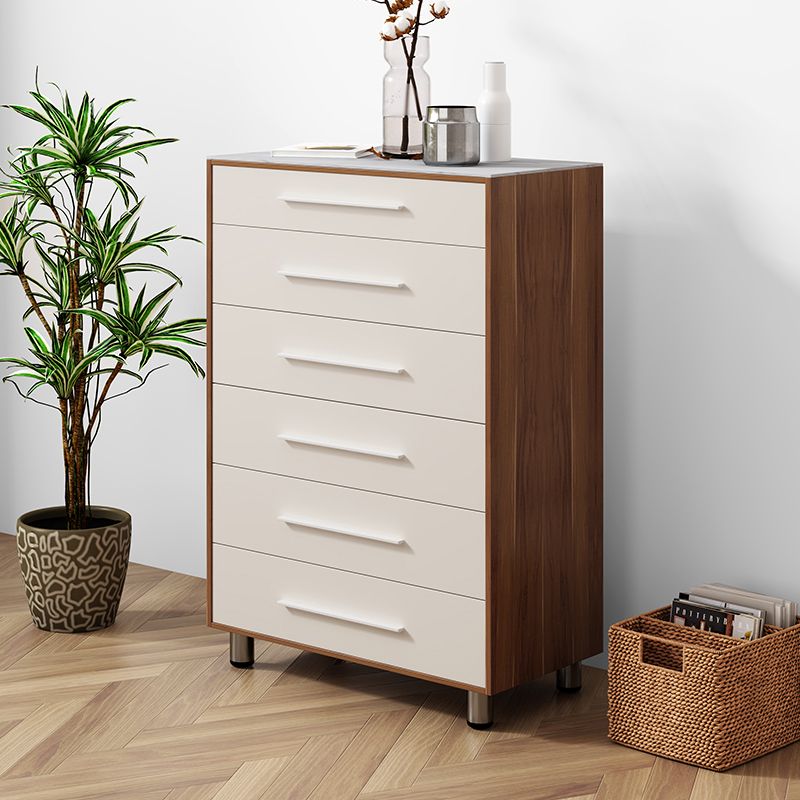15.6-inch Width Storage Chest Contemporary Dresser with 4/5/6 Drawers
