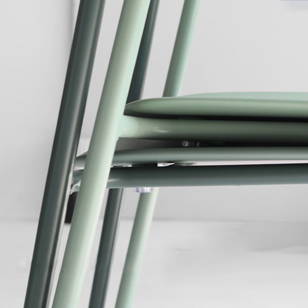 Finishale mate Scandinave Dining Arm Chaise Plastique Plastique Open Doss Dining Chaise