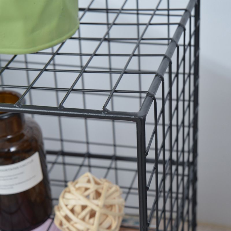 Modern Closed Back Book Shelf Metal Bookcase for Living Room