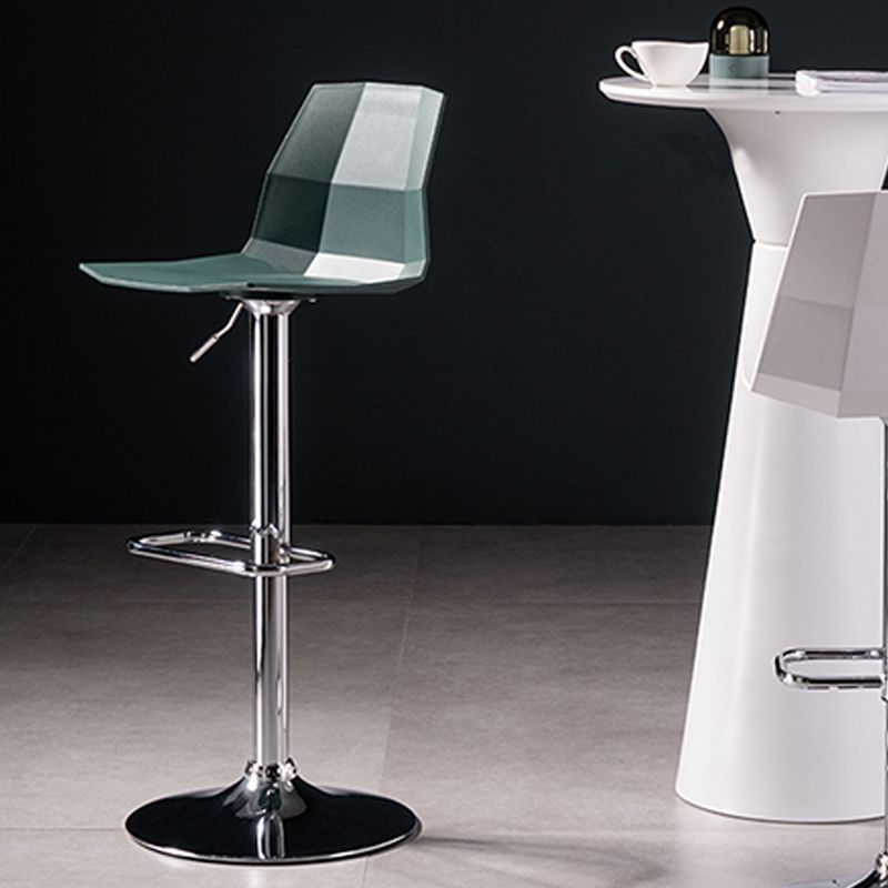 Modern Adjustable Dining Stool Plastic Footrest Counter Stool with Swivel