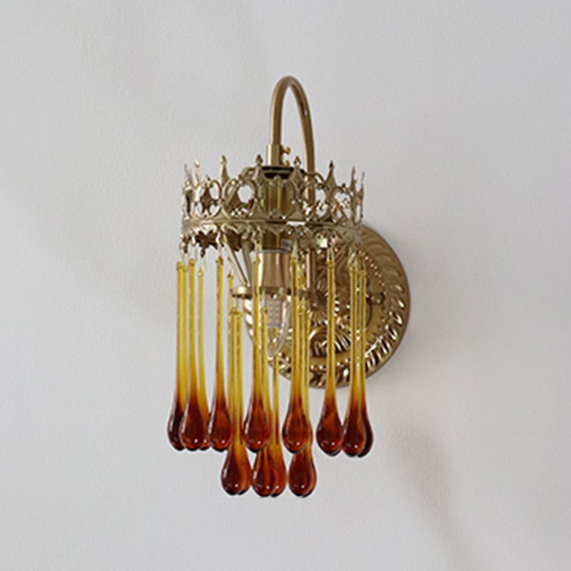 Modern Wall Light Fixture Creative Wall Light Sconce with Glass Shade for Bedroom