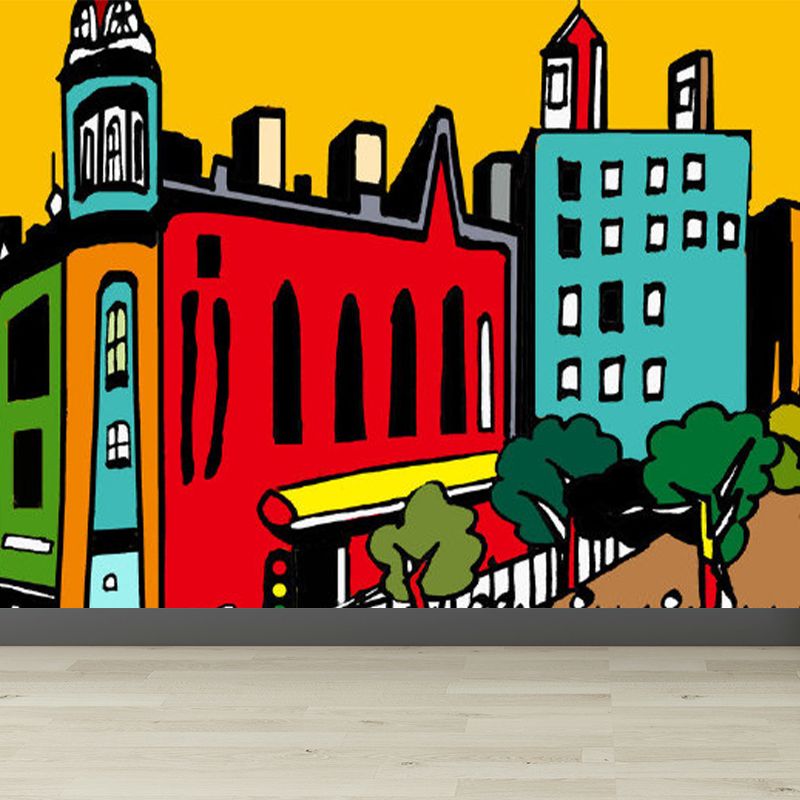 Landscape Mural Decal Modern Decorative Living Room Wall Covering, Custom Printed