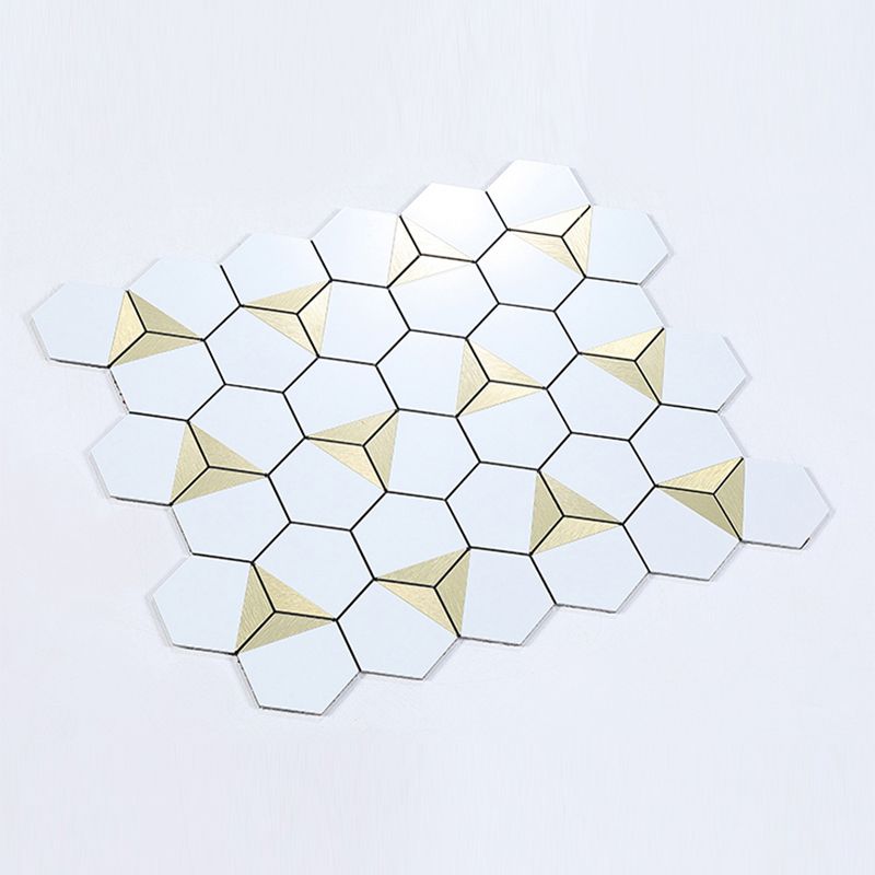 Kitchen Mosaic Tile Wallpaper Waterproof Peel and Stick Backsplash Tile