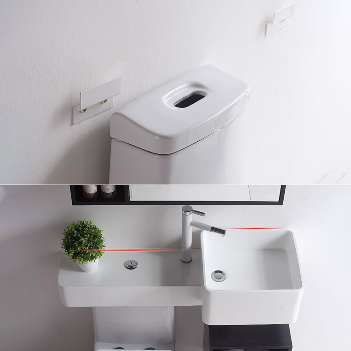 Contemporary Flush Toilet Floor Mount One-Piece Toilet Toilet Bowl
