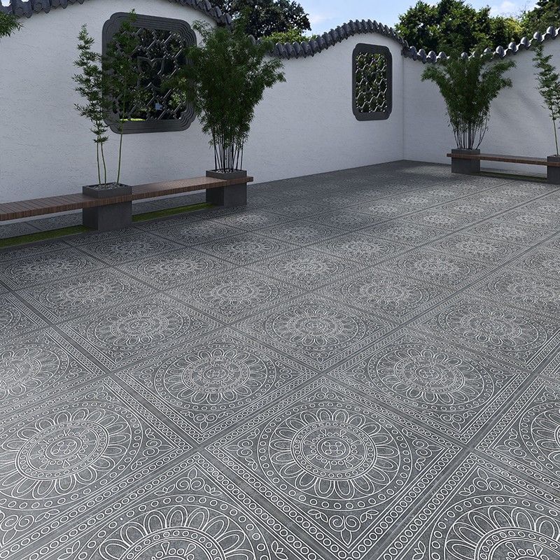 Piastrella per pavimenti per esterni in stile moderno Piastrella per pavimenti vintage con bordo dritto quadrato