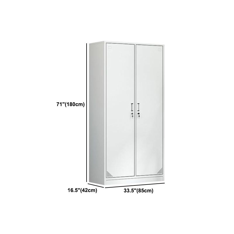 Modern Style Metal Wardrobe White Colour Wardrobe Closet for Home