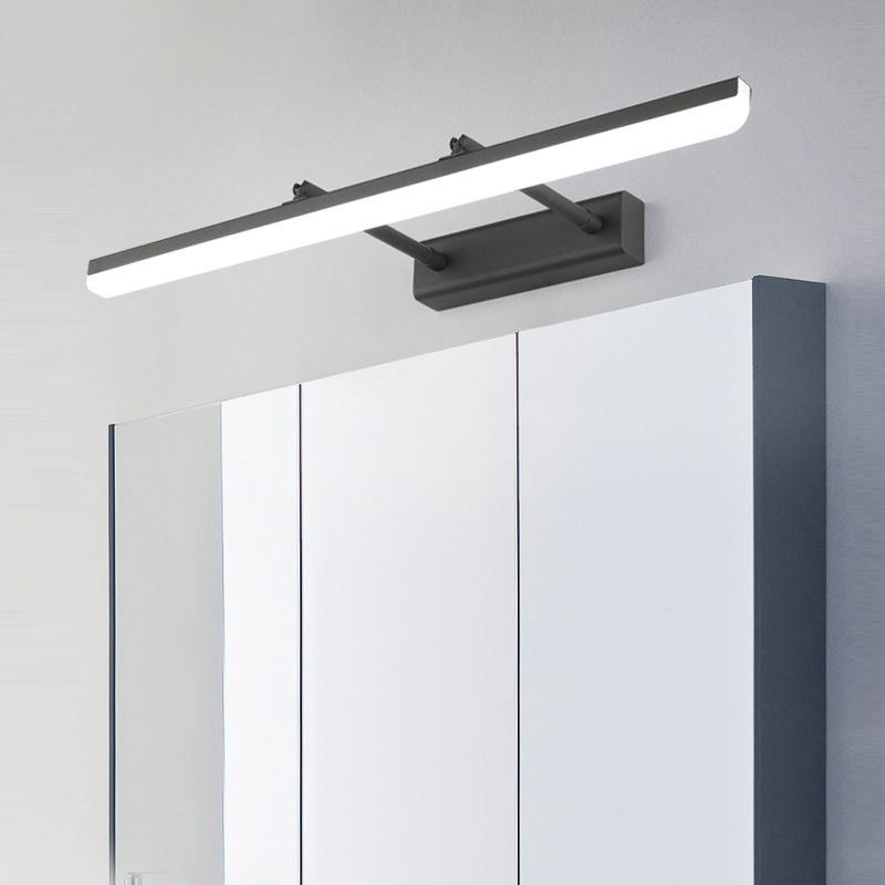 1 Light Tube Vanity Lighting Fixtures Modern Style Metal Vanity Mirror Lights