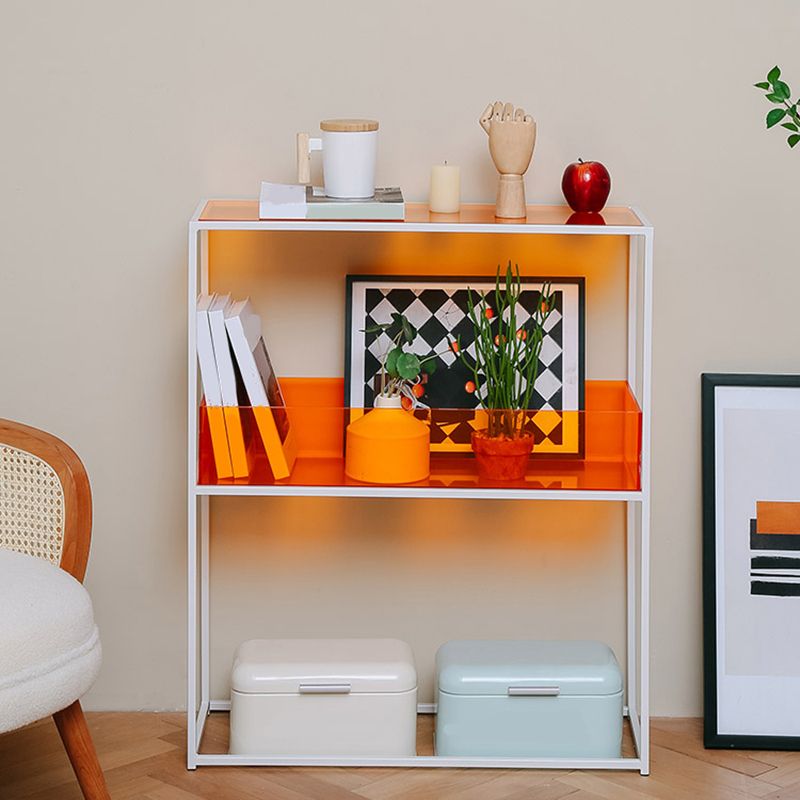 10" Wide Contemporary Shelf Bookcase Acrylic Open Back Bookcase