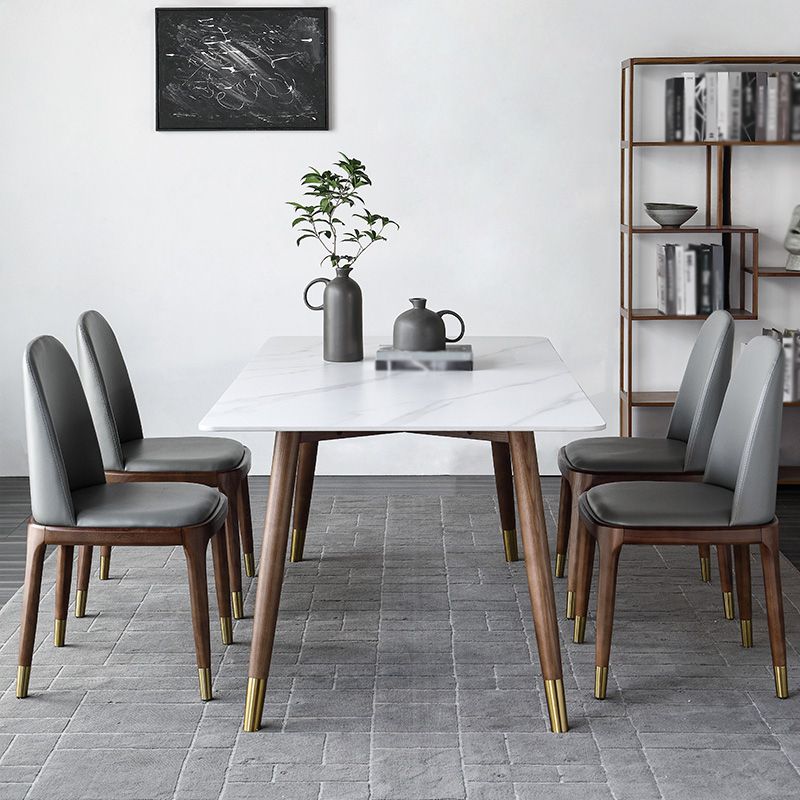 Modern Style Stone Dining Table 4-foot Dining Site Table for Dining Room
