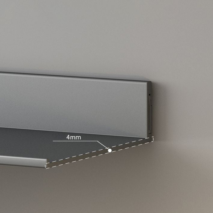 Metal Bookshelf Wall Mounted Contemporary Bookcase for Home Office