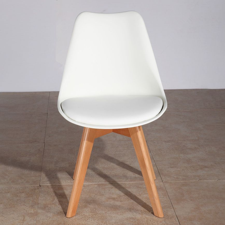 Zeitgenössischer Stil Esszimmerstuhl fest Armless Stühle mit hölzernen Beinen