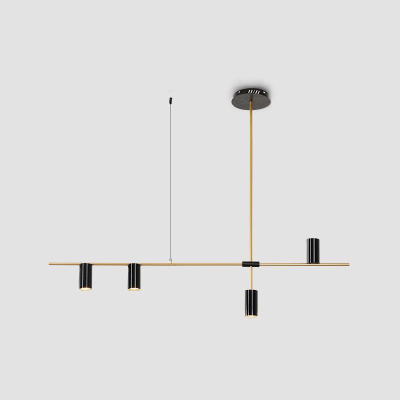 Moderne stijl cilinder eiland verlichtingsarmaturen metalen hanglamp armaturen