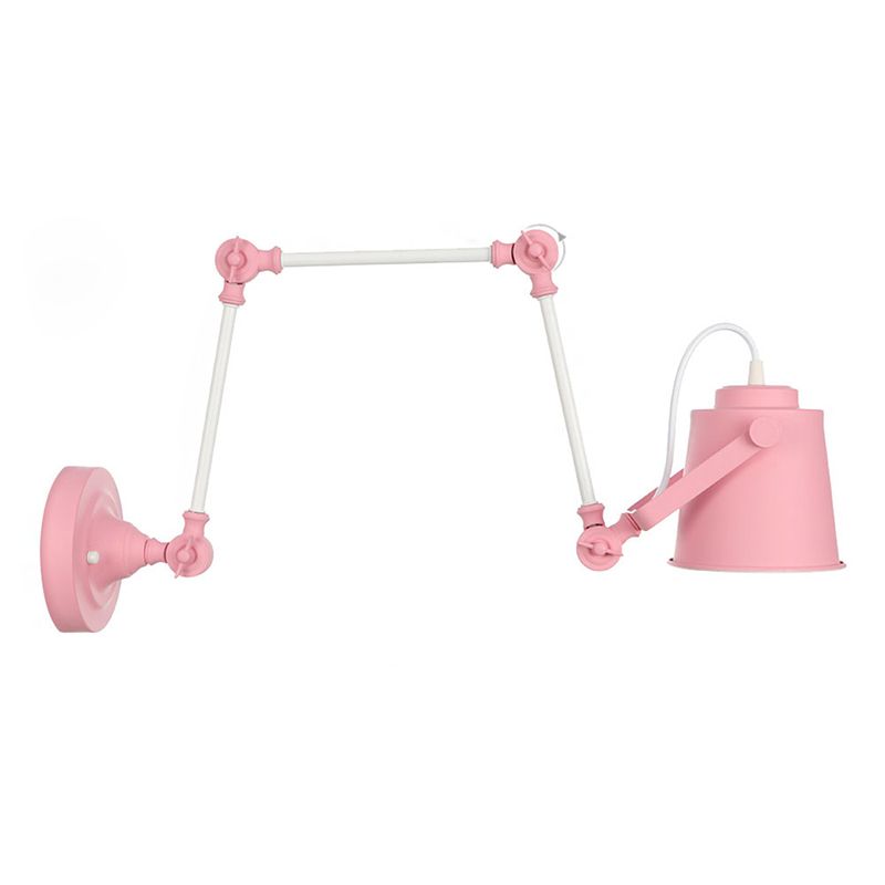 Longueur du bras réglable lampe murale macaron colorée moderne style simplicité style applique de bulbe lumière pour l'allée du couloir