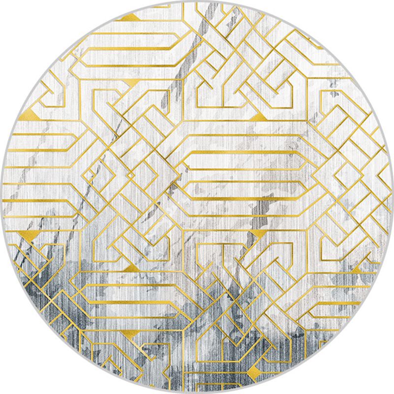 Blauw contrast kleurgebied tapijt modern polyester gebied tapijt anti-slip gemakkelijke tapijt tapijt voor woningdecoratie