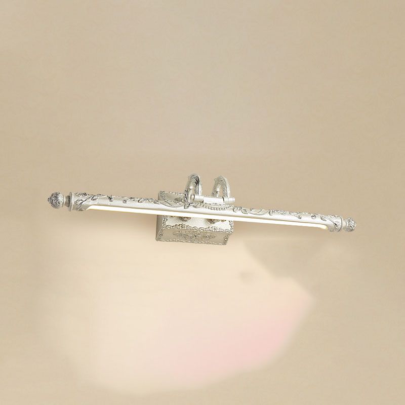 Bar Shaped Vanity Mirror Lamp Traditional Resin Bathroom LED Wall Light