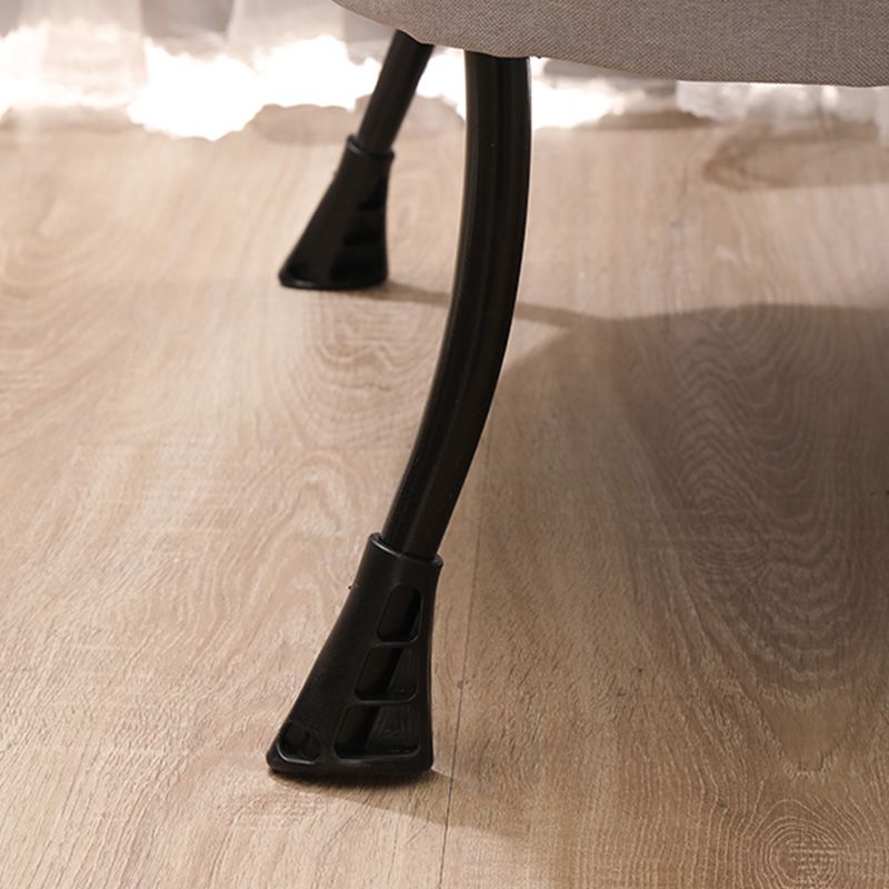 29.52"W*27.55"D Cotton Blend Arm Chair with Basic Four Black Legs, Flared Arms