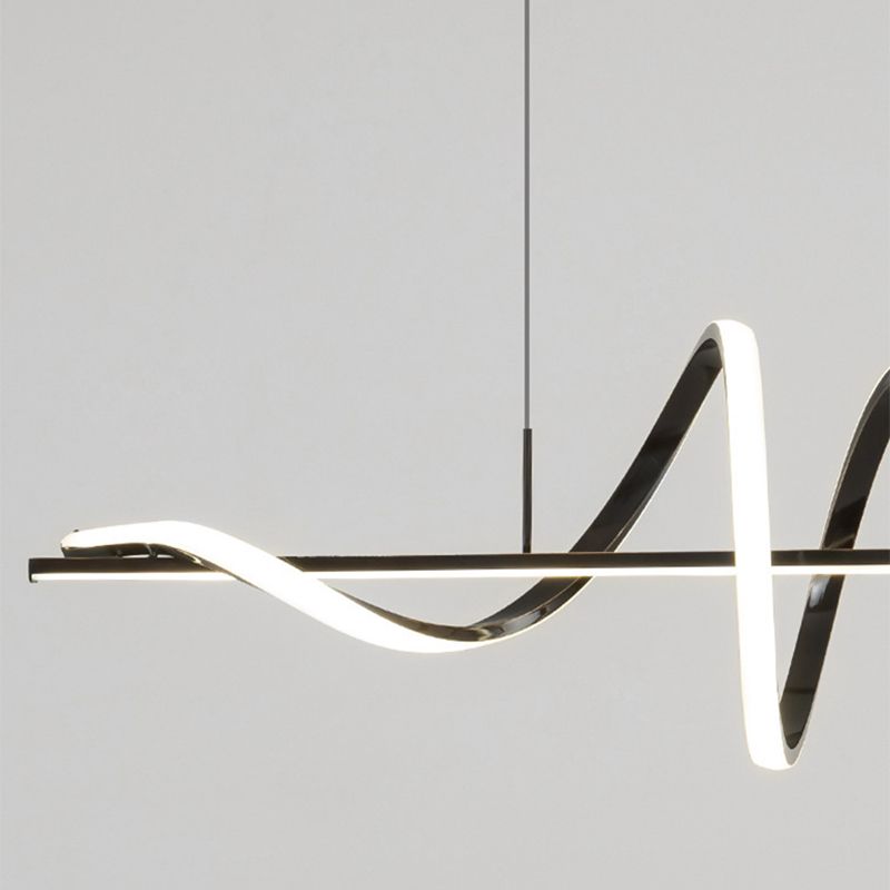Modern Golden/Black Ceiling Light LED Kitchen Island Lighting for Bedroom
