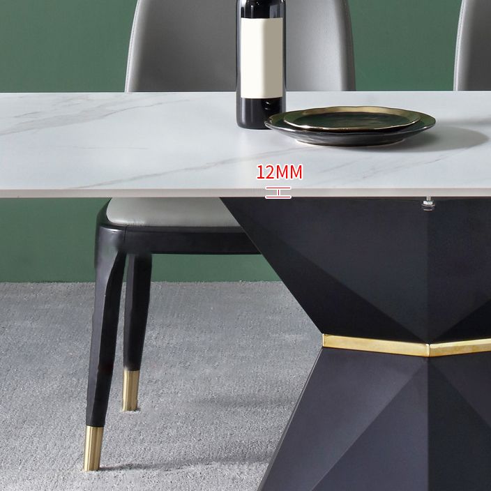 Modern Rectangle Sintered Stone Dining Table Set 1/4/5 Pieces Dining Set for Home Use