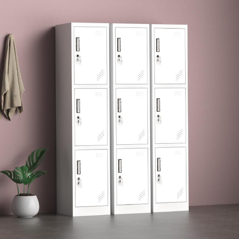 Contemporary Hinged Wardrobe Cabinet Metal Wardrobe Armoire for Home