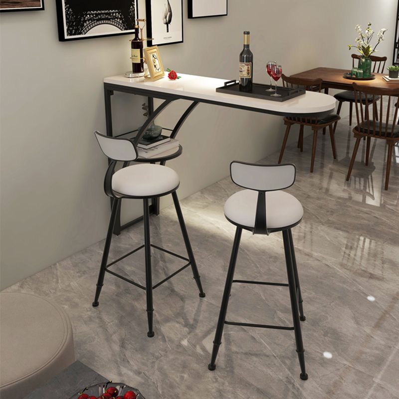 Modern Rectangle Wood Counter Table 1/3 Pieces Bar Table Set for Living Room