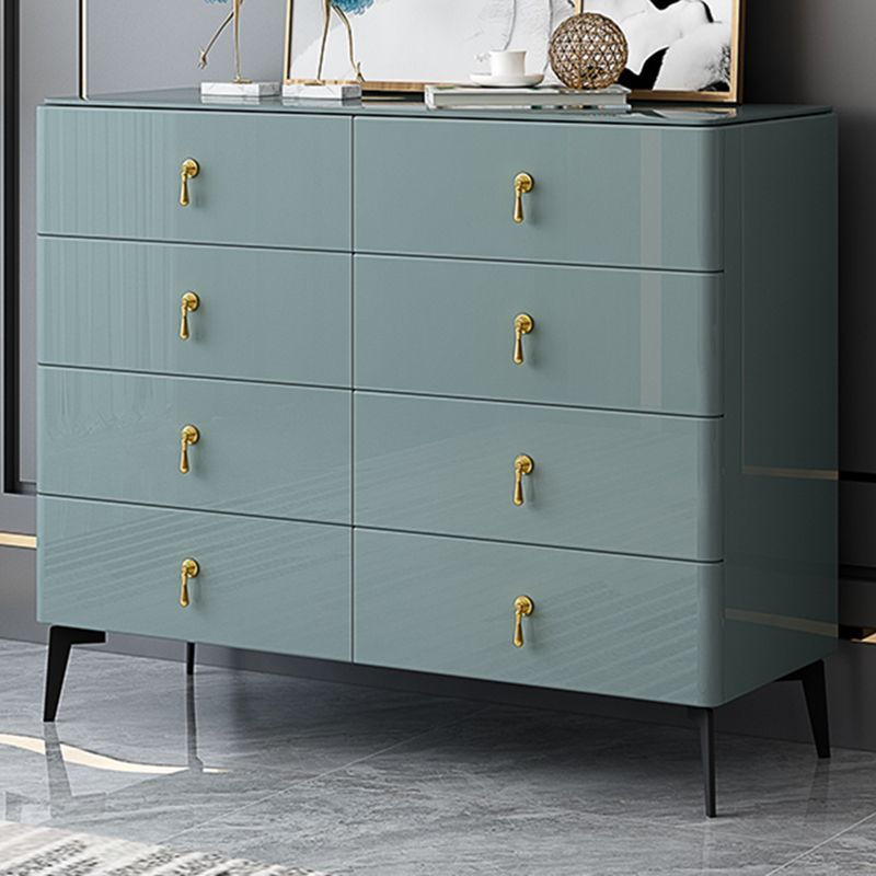 Contemporary 34.65'"/41.73" Tall Wooden Chest, Rectangle Accent Chest with Drawers