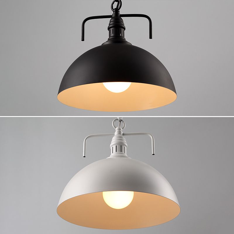 Swivel Joint Pendant Light Industrial Nautical 1 Light Metal Bowl Farmhouse Hanging Lights