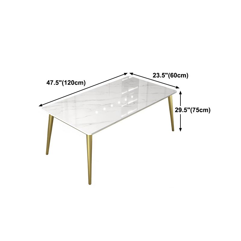 Traditional Luxury 4 Legs Furniture Stone Dining Table for Dining Room