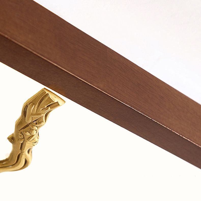 Modern Geometric LED Ceiling Lamp Wood 1 Light Flush Mount for Aisle Bedroom