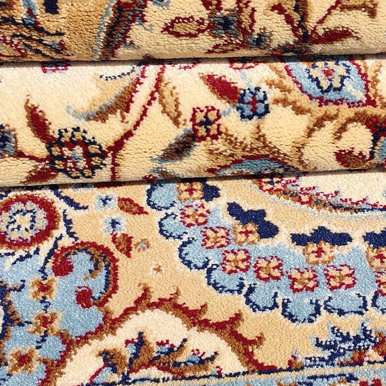 Multicoloe antiek gebied tapijt polyester bloem binnen tapijt anti-slip rugtapijt voor woonkamer