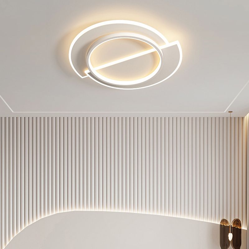 Unique Shape Flush Lighting Modern Metal Flush Mount Lighting