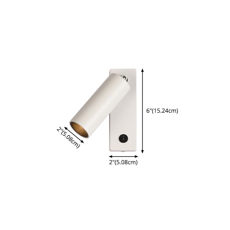 Moderna lampada da parete a parete in alluminio a 1 luce Sfonce a parete regolabile per camera da letto