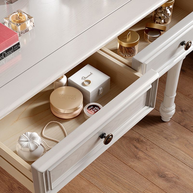 French Country Make-up Vanity Wooden Dressing Table with Drawer