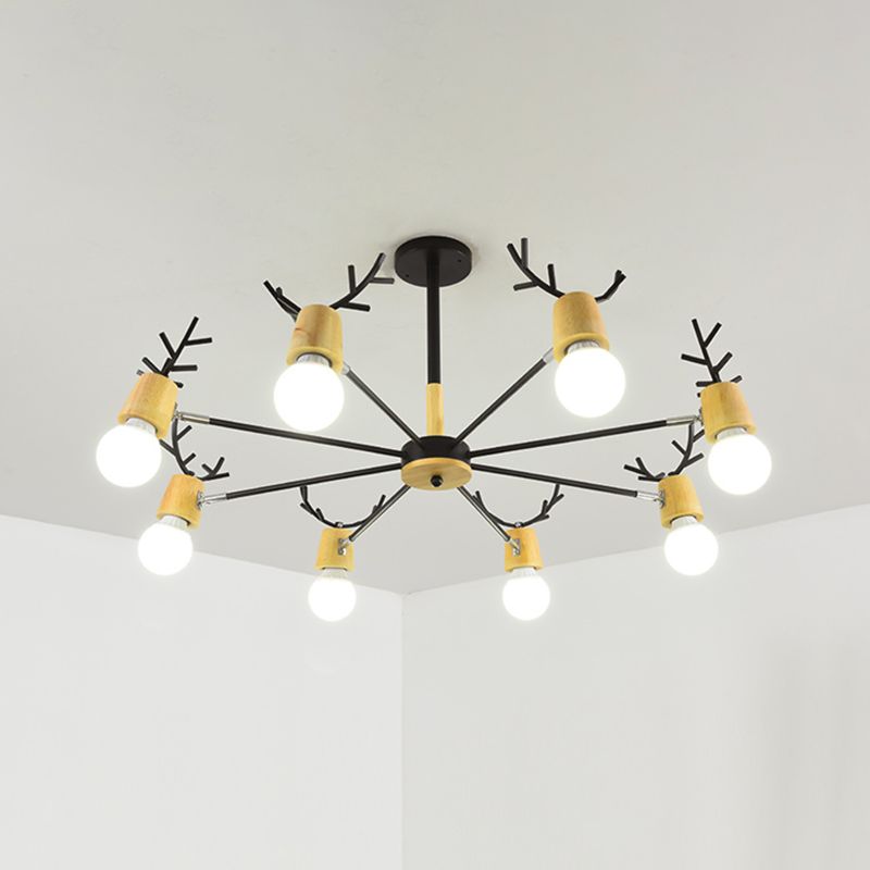 Chandelier de style moderne Metal Multi Light Hanging Lamping pour restaurant