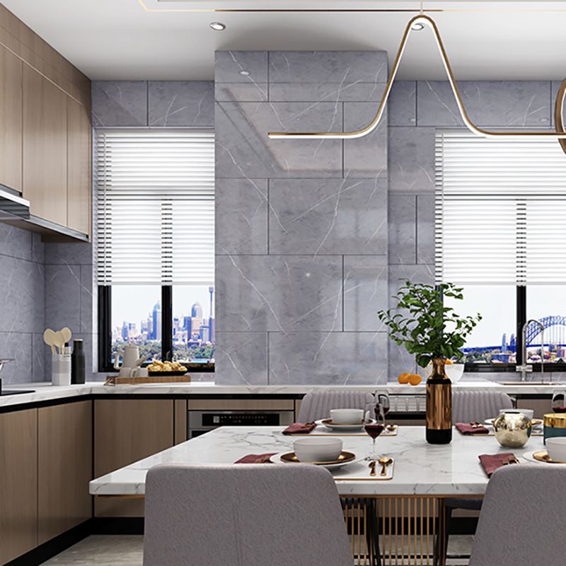 Rectangular  Peel and Stick Tiles Modern Peel and Stick Backsplash 5 Pack