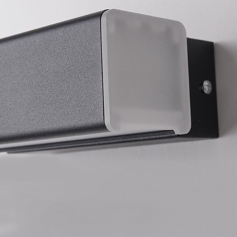 350 ° design rotabile Design LED LAMPAGNO SEMPLICITÀ STANZO ACRILICO LIGHT DI SCONCE RETTANGOLARE PER CAMERA